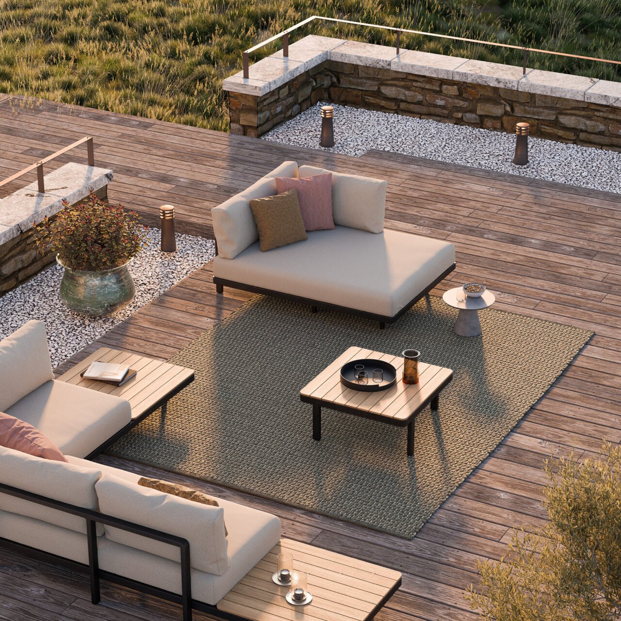 Royal Botania Alura Lounge Table LTH 140 x 120