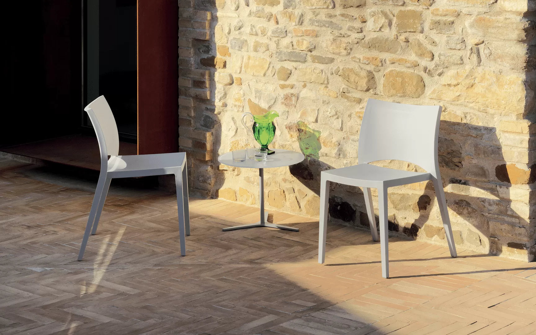 Bontempi Casa Aqua Stackable Chair In Polypropylene Set of 2