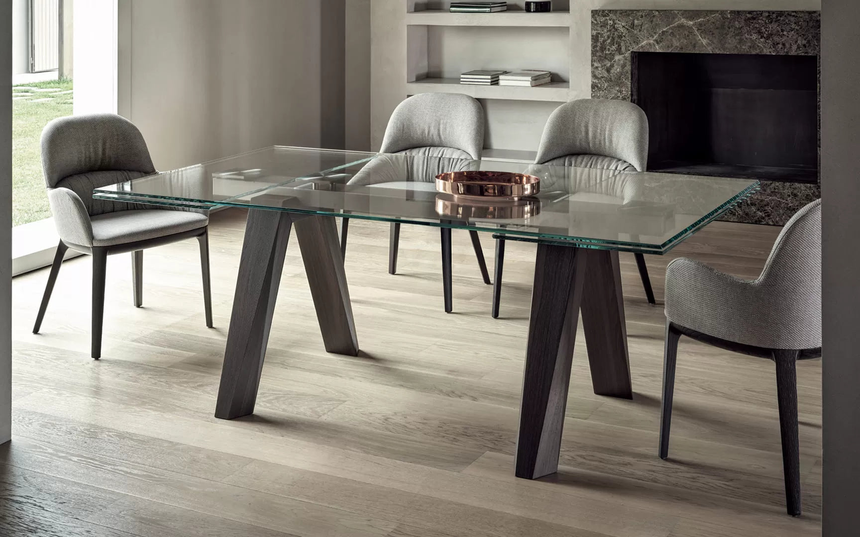 Bontempi Casa Queen Chair Solid Wood Frame & Arms