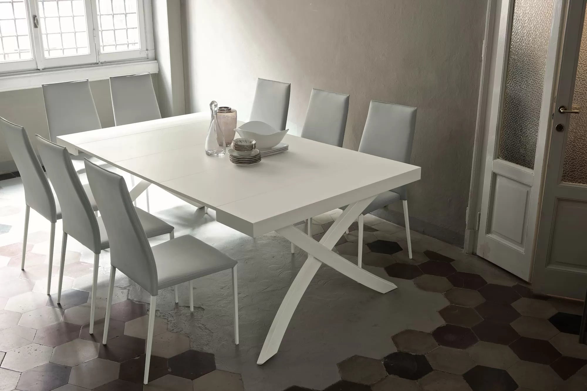 Artistico Console Console with lacquered metal frame