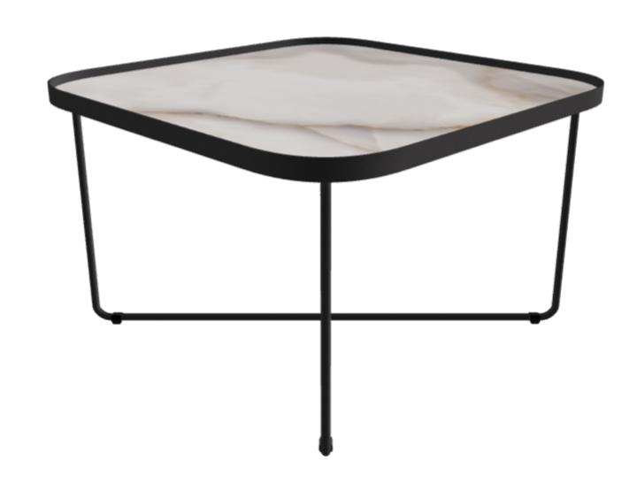 Cattelan Italia Benny Keramik Coffee Table ◻60x60x38h
