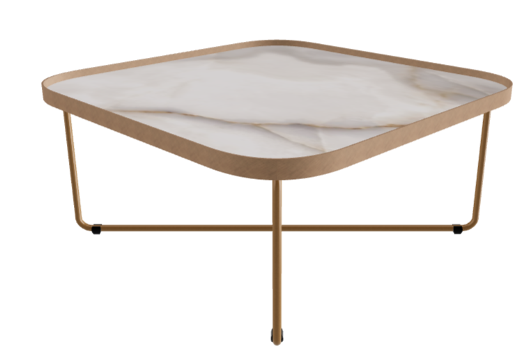 Cattelan Italia Benny Keramik Coffee Table ◻60x60x28h