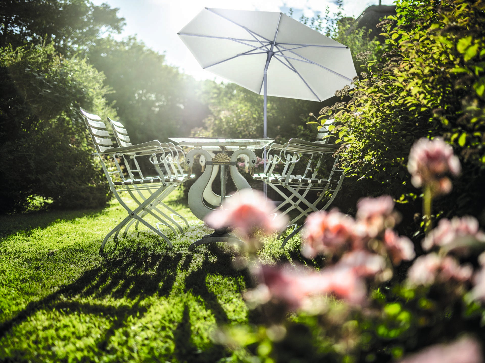 Glatz Smart Parasol Ø 200 cm Anodised