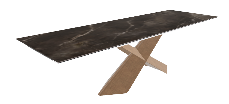 Cattelan Italia Tyron Keramik Drive Rectangular Extendible Dining Table – 182→258x90x74h