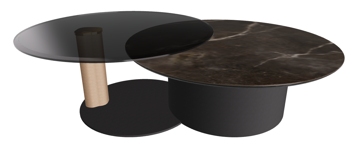 Cattelan Italia ARENA Keramik Bond Coffee Table ø100/179x42h