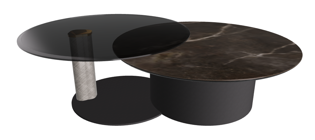 Cattelan Italia ARENA Keramik Bond Coffee Table ø100/179x42h