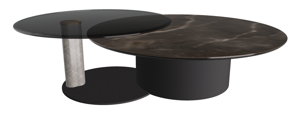 Cattelan Italia ARENA Keramik Bond Coffee Table ø118/187x42h