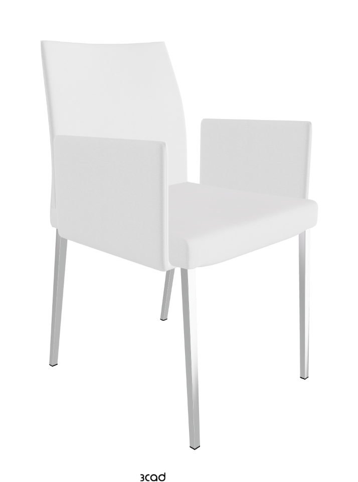 Anna Dining Armchair_Black Chrome_Fabric-_B920