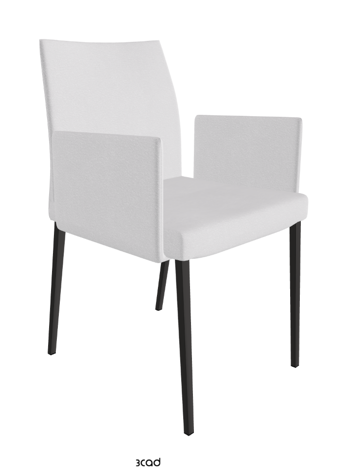 Anna Dining Armchair_Matt Graphite_Fabric_B921