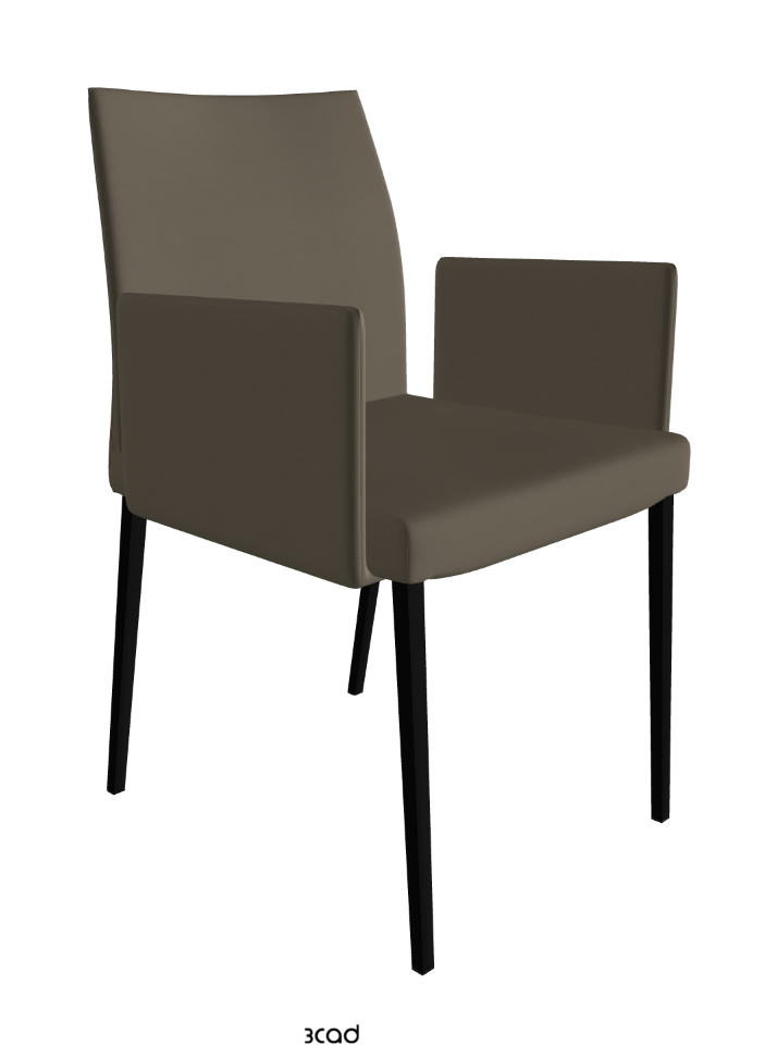 Anna Dining Armchair_Matt Black_Synthetic Leather_Fango