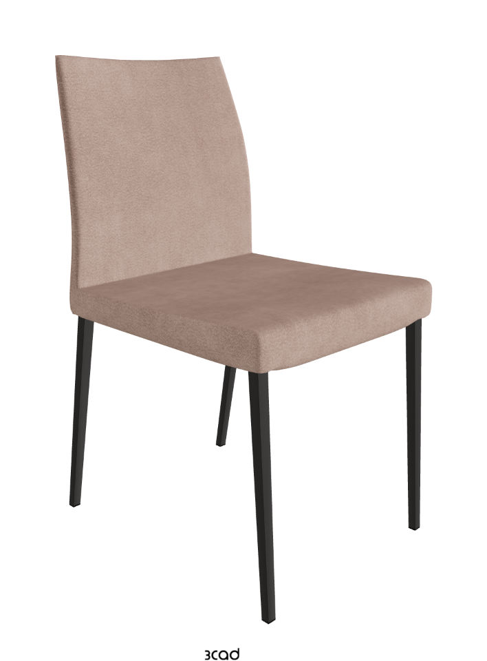 Anna Dining Chair_Matt Graphite_Fabric_B925