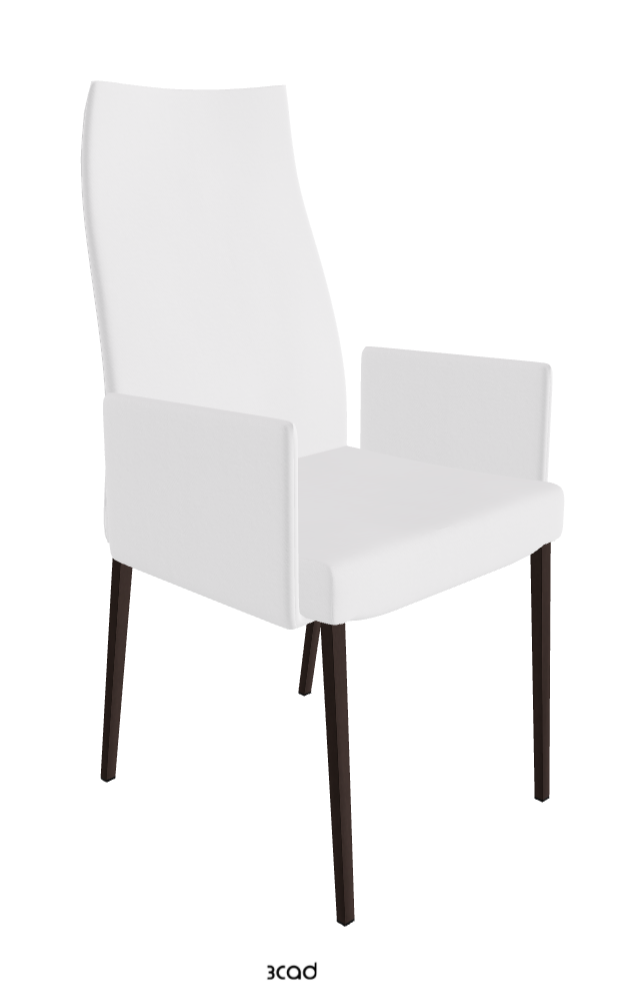 Anna High Back Dining Armchair_Bronze Embossed_Fabric_B920
