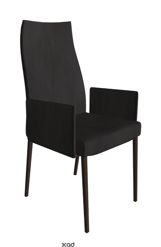 Anna High Back Dining Armchair_Bronze Embossed_Micro Nubuk_Charcoal