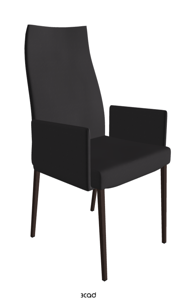 Anna High Back Dining Armchair_Bronze Embossed_Glove Soft Leather_Hornet