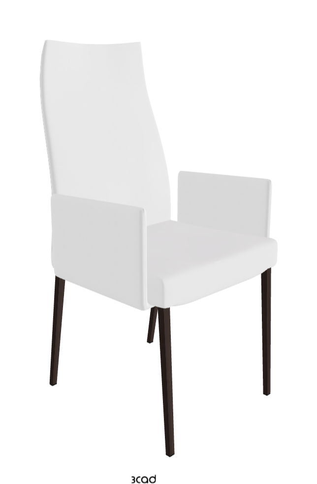 Cattelan Italia Anna High Back Dining Armchair Soft Leather