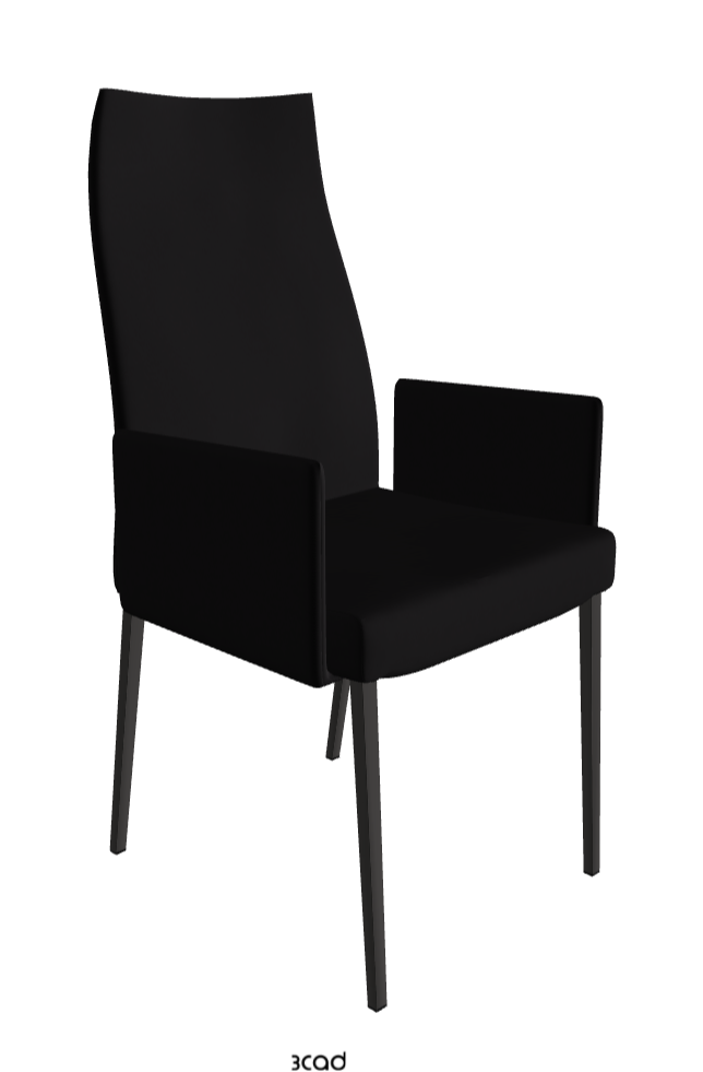 Cattelan Italia Anna High Back Dining Armchair Soft Leather