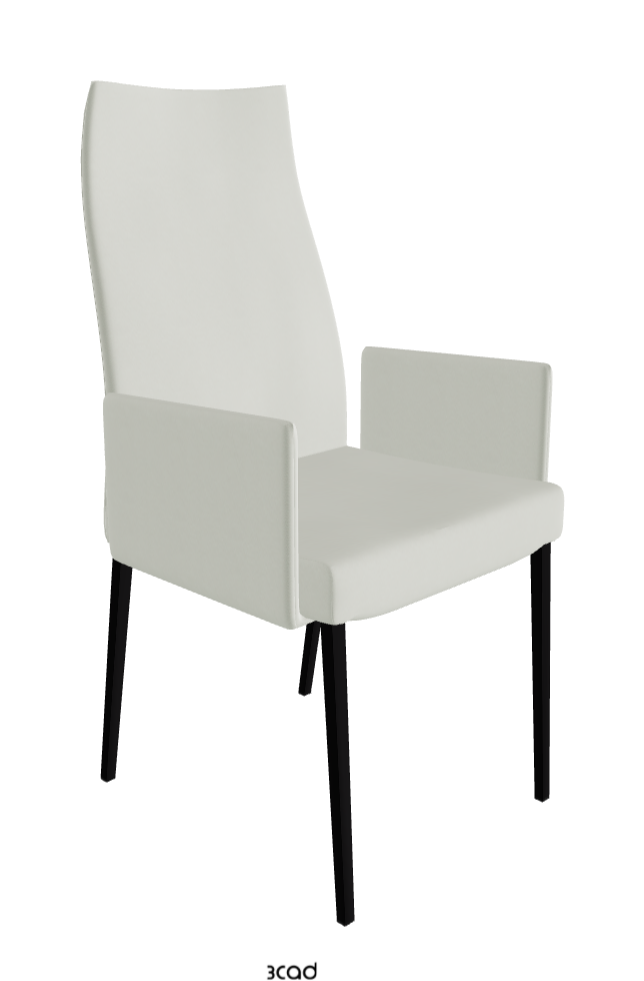 Cattelan Italia Anna High Back Dining Armchair Soft Leather