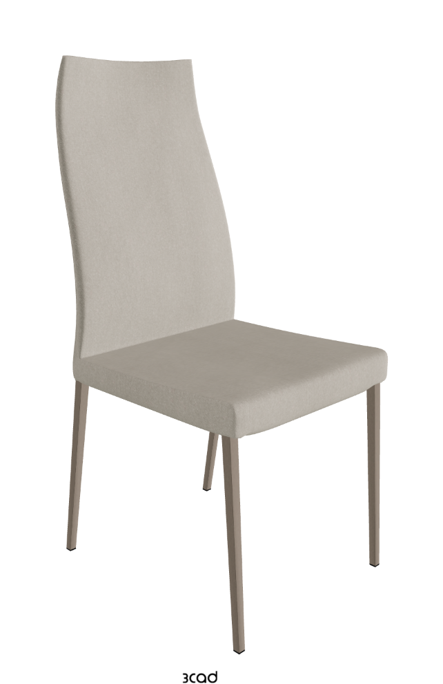 Anna High Back Dining Chair_Titanium Embossed_Fabric_B924