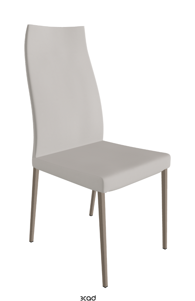 Cattelan Italia Anna High Back Dining Chair Soft Leather