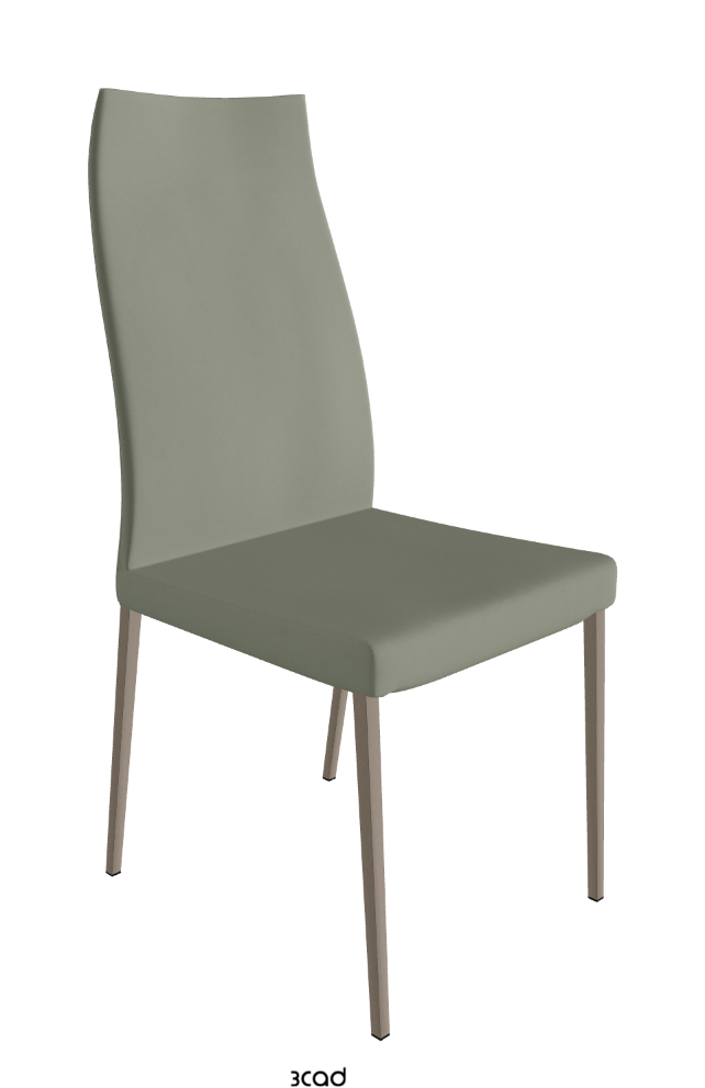 Cattelan Italia Anna High Back Dining Chair Soft Leather