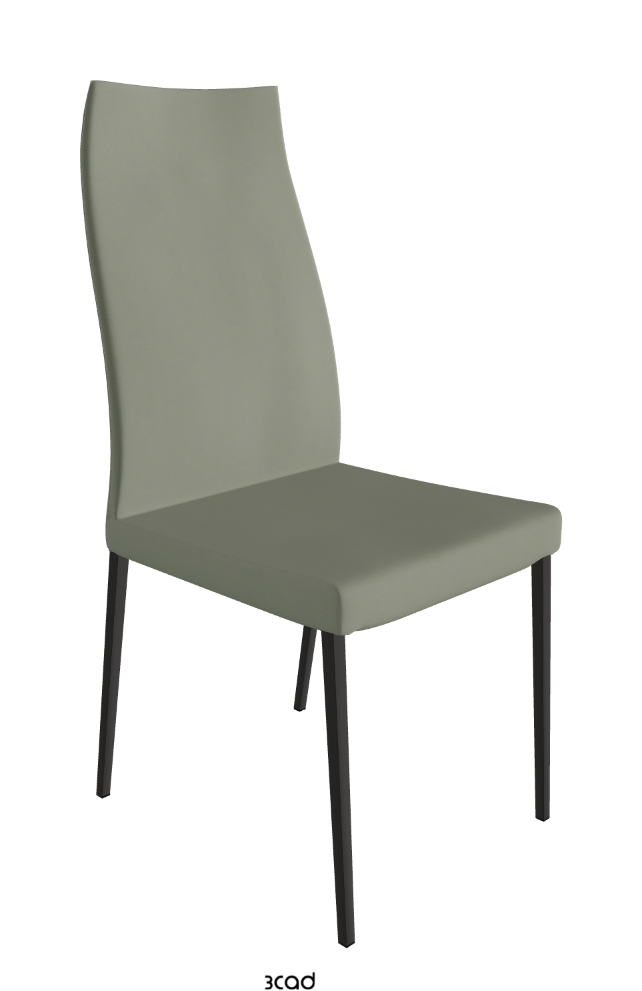 Cattelan Italia Anna High Back Dining Chair Soft Leather