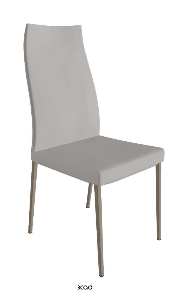 Cattelan Italia Anna High Back Dining Chair Soft Leather
