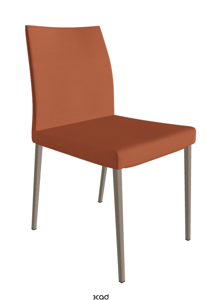 Anna Dining Chair_Titanium Embossed_Glove Soft Leather_Barrique