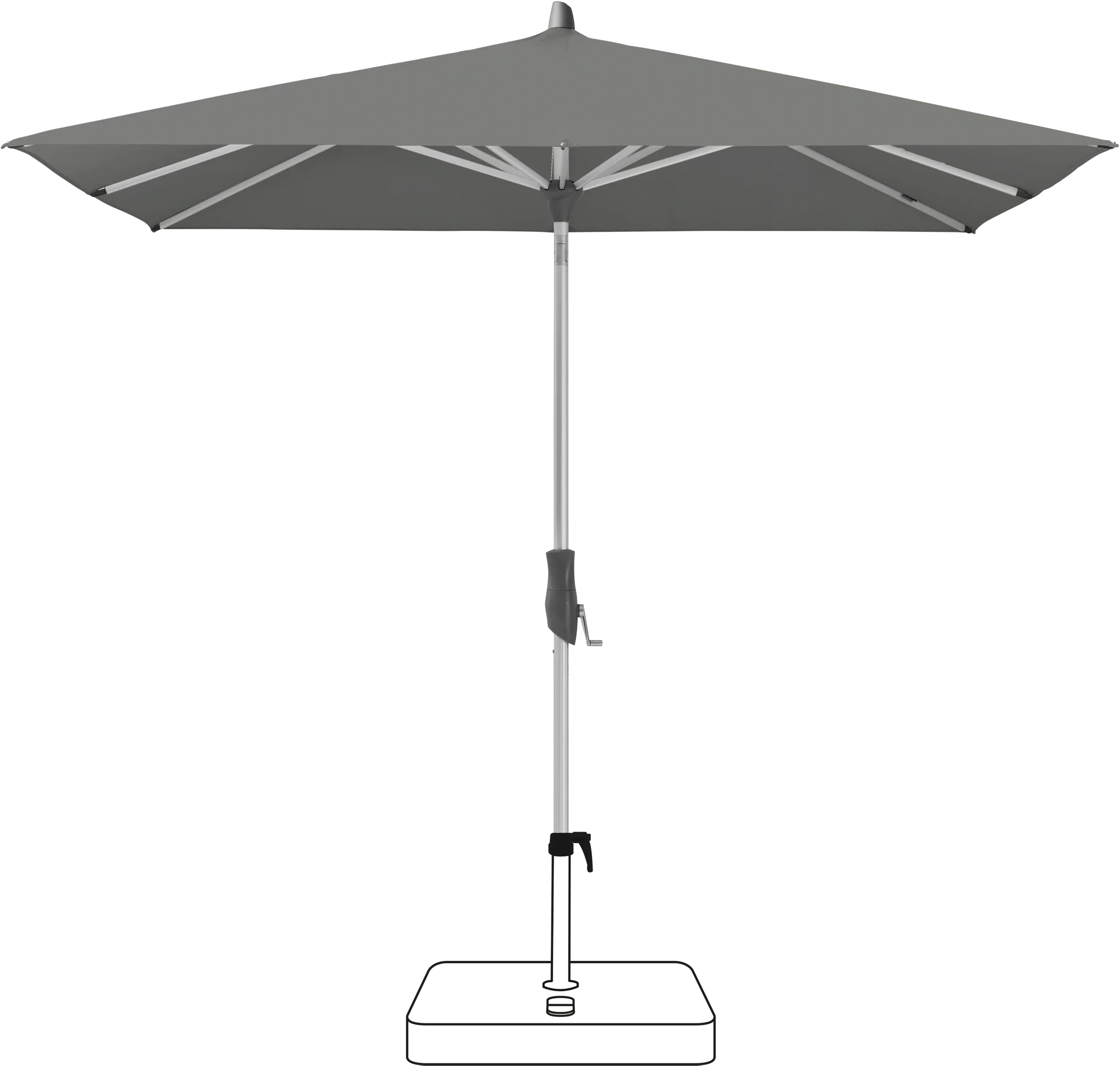 Glatz Alu Twist 240 x 240 cm with Anodised Frame