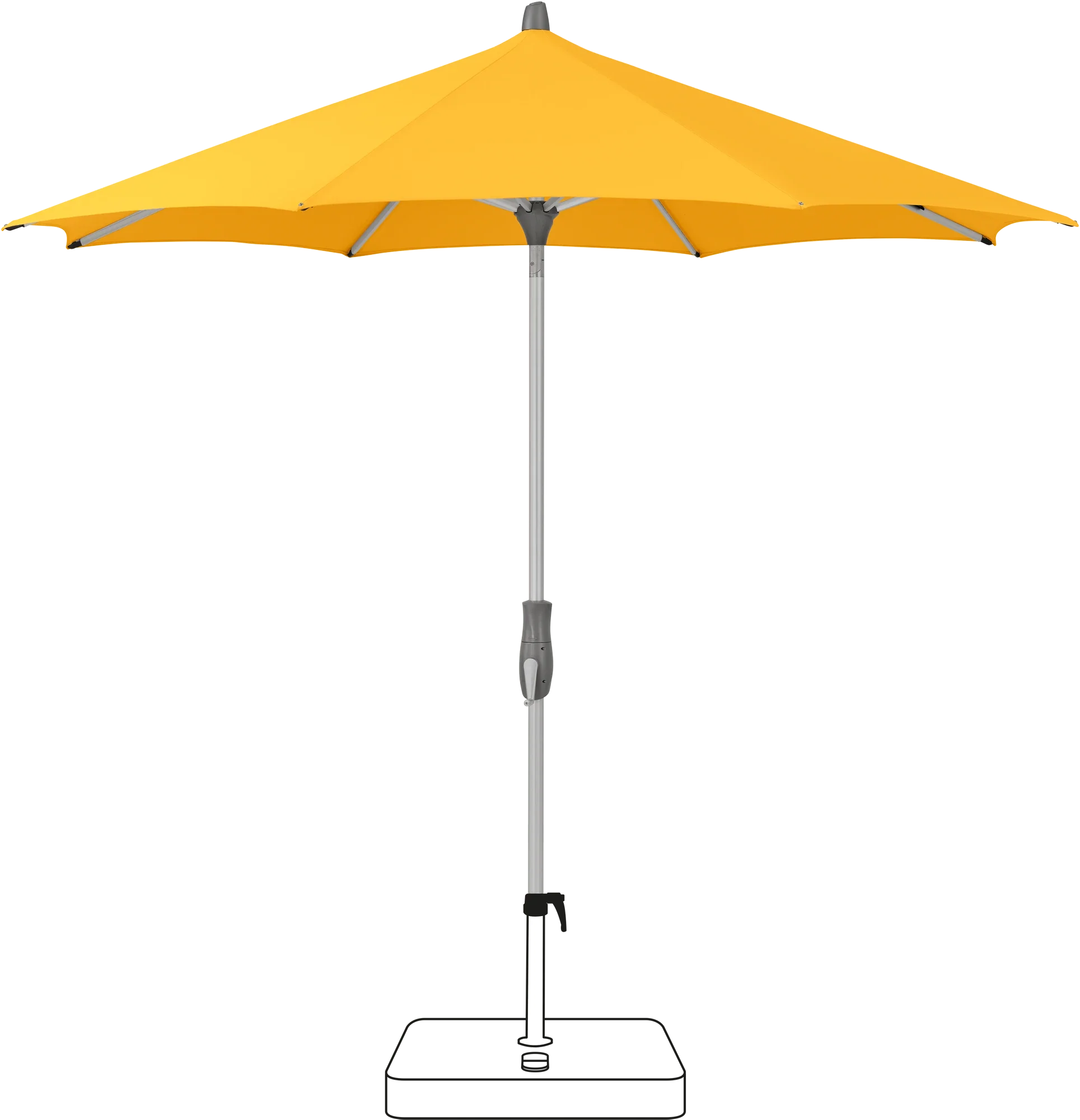 Glatz Alu Twist Ø 330 cm with Anodised Frame