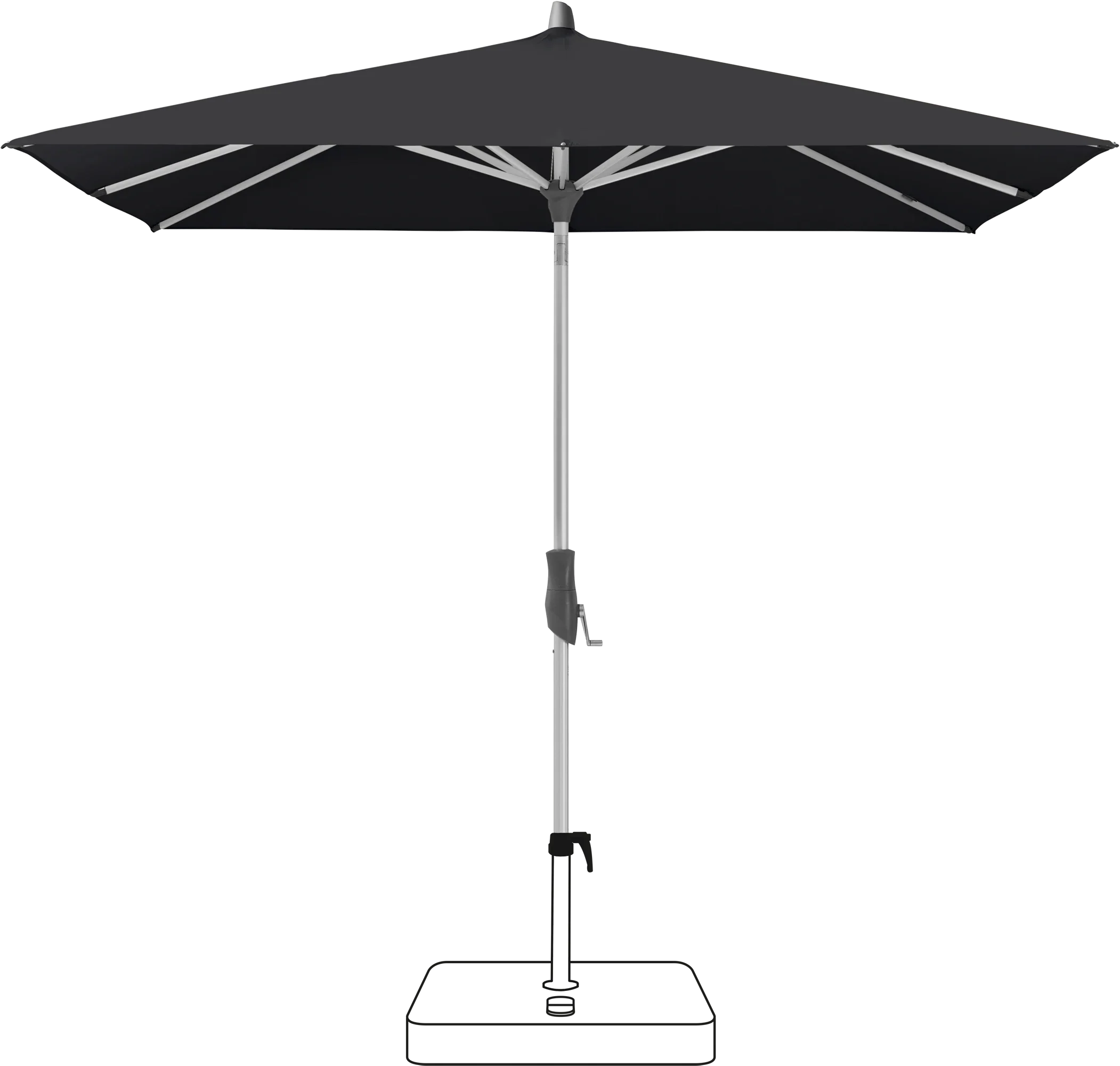 Glatz Alu Twist 240 x 240 cm with Anodised Frame