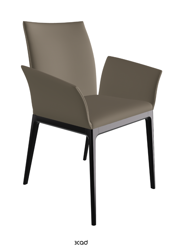 Arcadia Dining Armchair_Matt Black_Glove Soft Leather_Platoon
