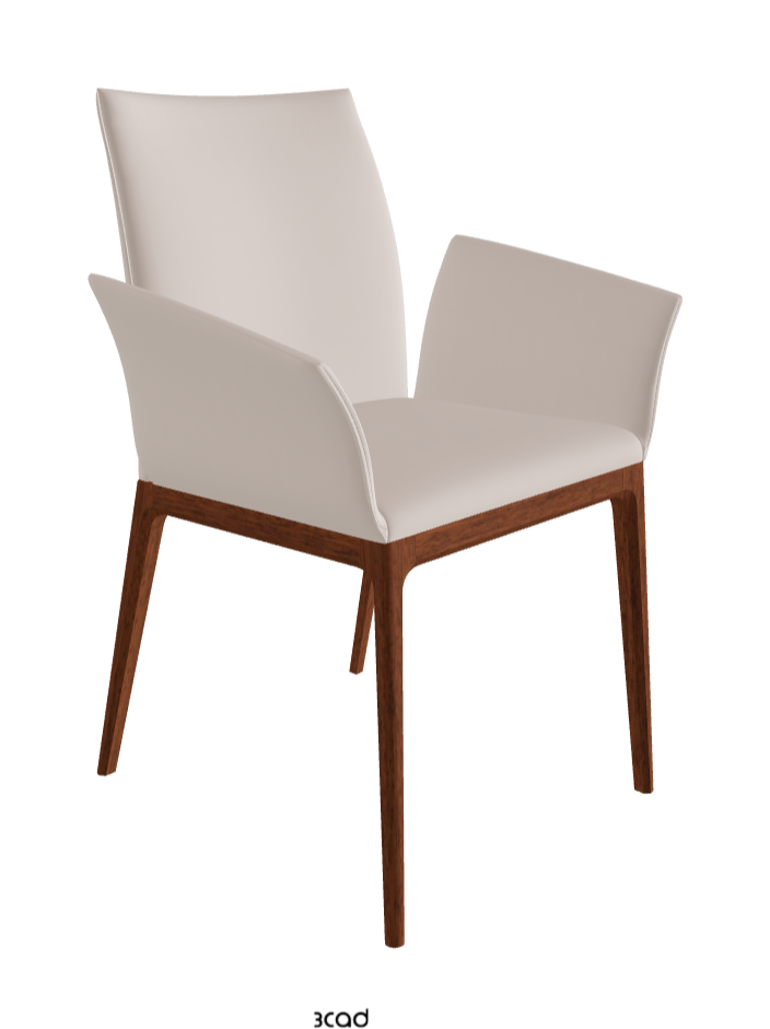 Arcadia Dining Armchair_Walnut Canaletto Stained Beech_Soft Leather_Nymph