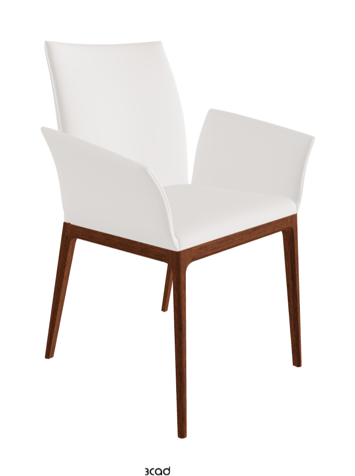 Arcadia Dining Armchair_Walnut Canaletto Stained Beech_Soft Leather_Oyster