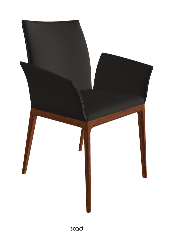 Arcadia Dining Armchair_Walnut Canaletto Stained Beech_Soft Leather_Ardesia