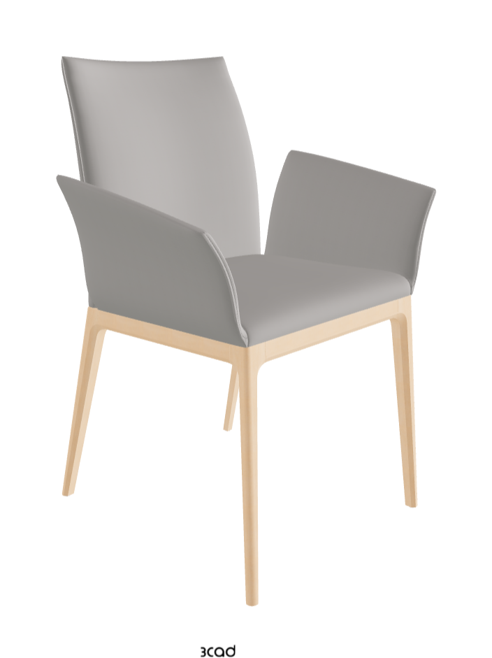 Arcadia Dining Armchair_Natural Stained Beech_Soft Leather_Nardo