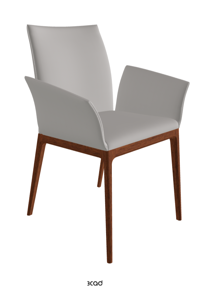 Arcadia Dining Armchair_Walnut Canaletto Stained Beech_Soft Leather_Nardo