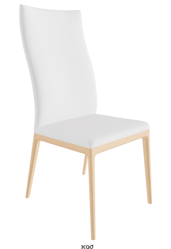 Arcadia High Back Dining Chair_Natural Stained Beech_Fabric_B920