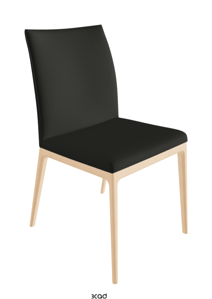 Arcadia Dining Chair_Natural Stained Beech_Soft Leather_Smoke