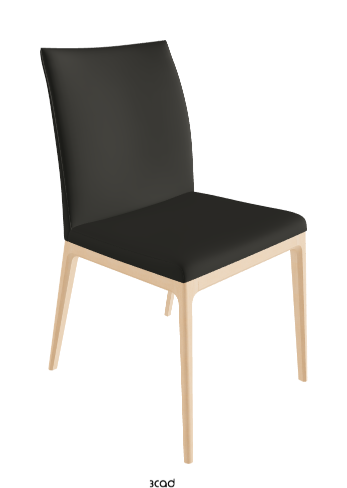 Arcadia Dining Chair_Natural Stained Beech_Synthetic Leather_London