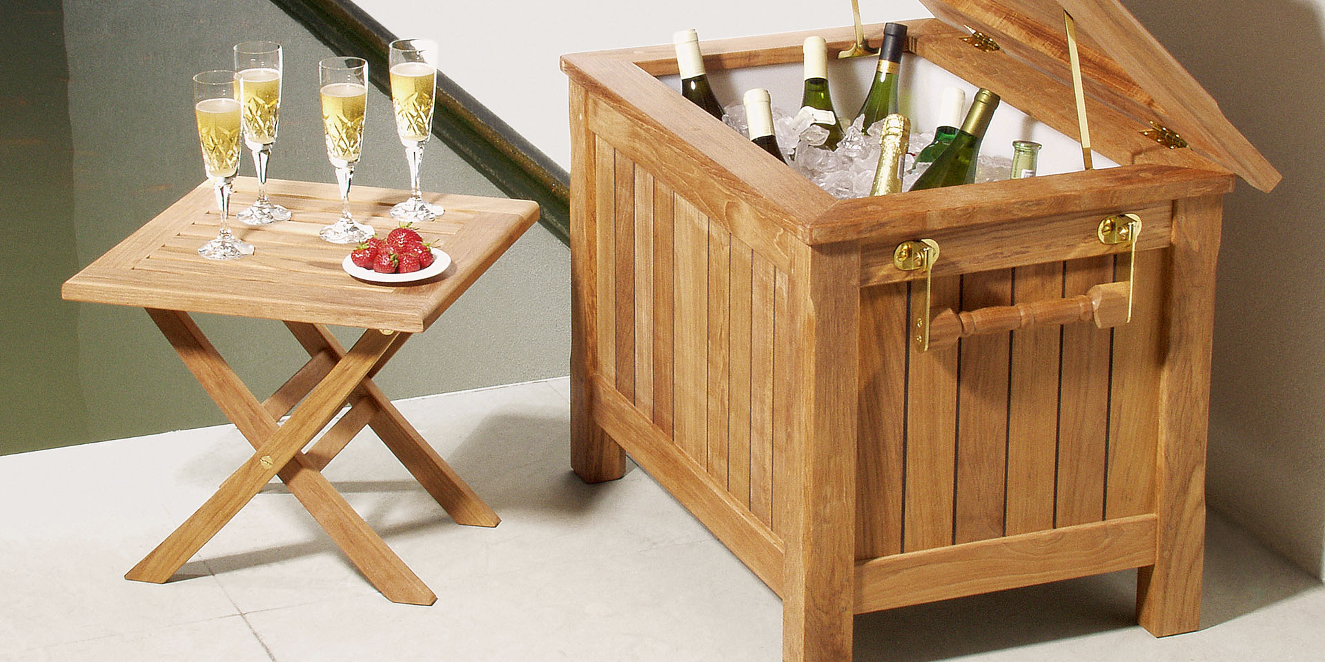 Barlow Tyrie Ascot Footstool Side Table