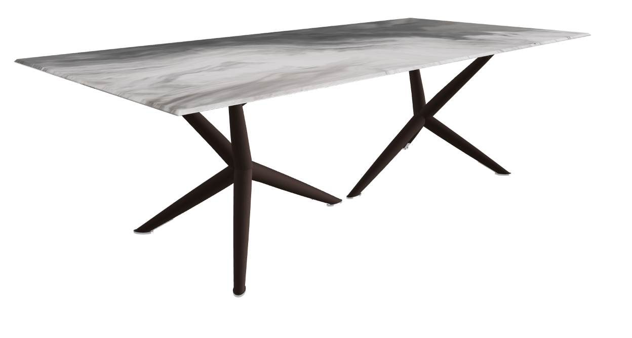 Cattelan Italia Atlantis Crystalart Rectangular & Barrel-Shaped Dining Table