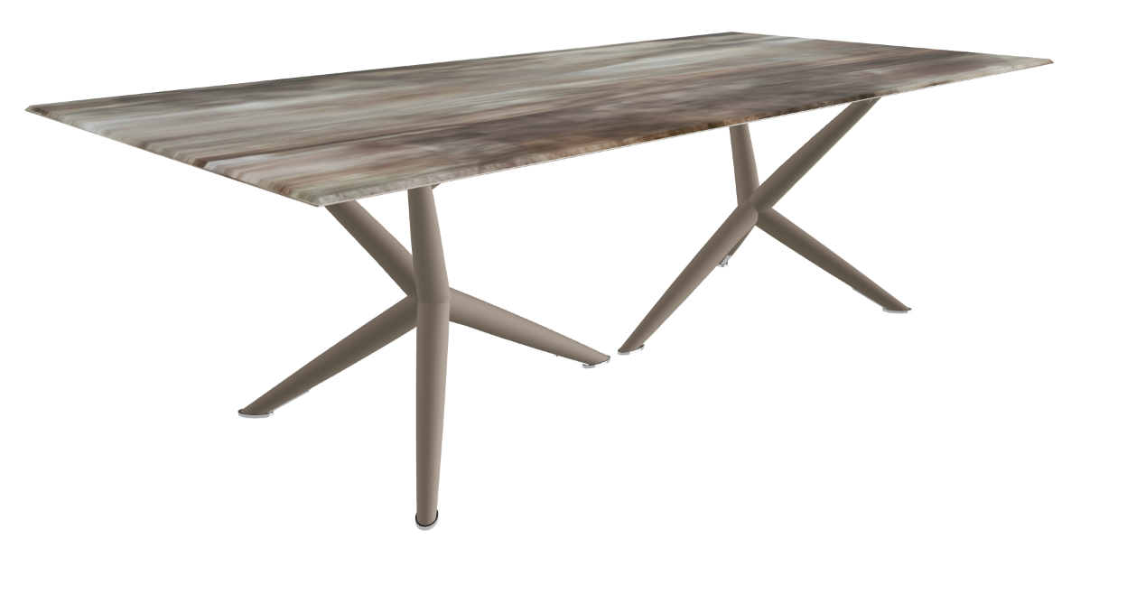 Cattelan Italia Atlantis Crystalart Rectangular & Barrel-Shaped Dining Table