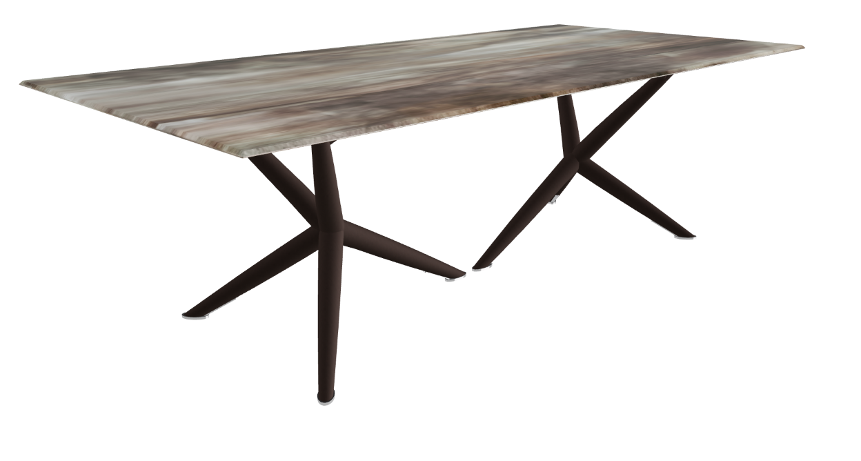 Cattelan Italia Atlantis Crystalart Rectangular & Barrel-Shaped Dining Table