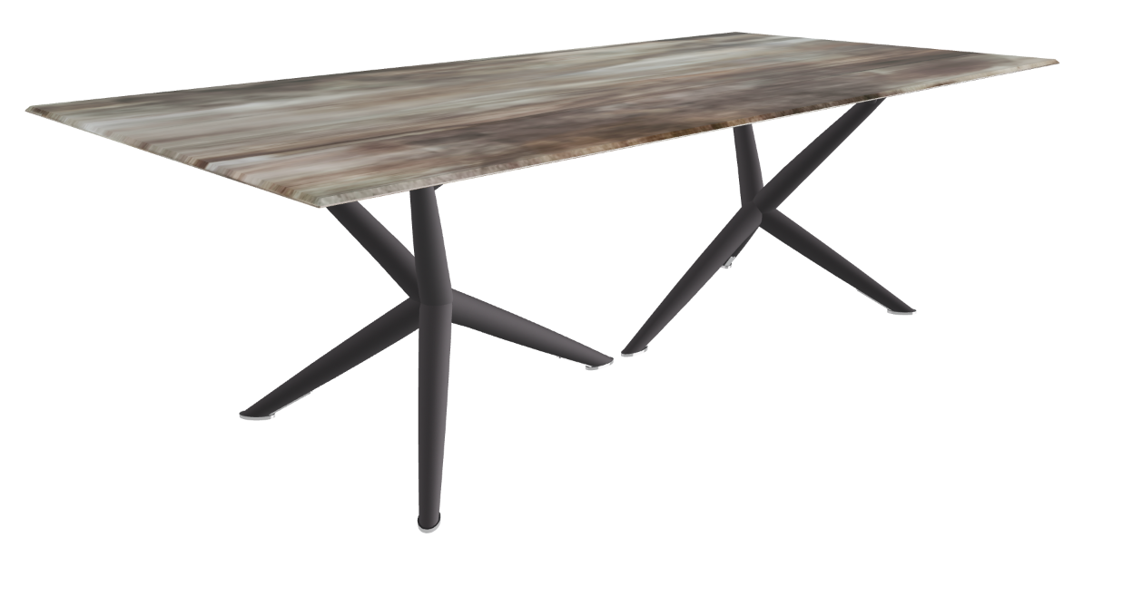 Cattelan Italia Atlantis Crystalart Rectangular & Barrel-Shaped Dining Table