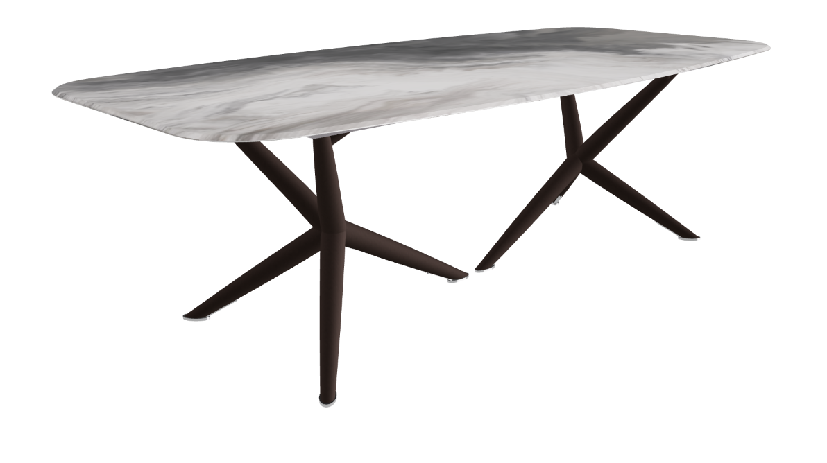 Cattelan Italia Atlantis Crystalart Rectangular & Barrel-Shaped Dining Table