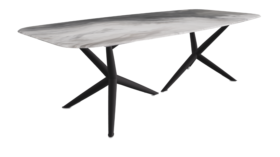 Cattelan Italia Atlantis Crystalart Rectangular & Barrel-Shaped Dining Table
