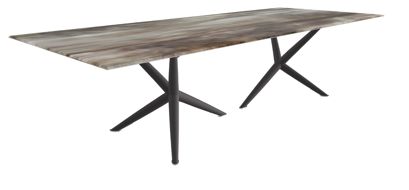 Cattelan Italia Atlantis Crystalart Rectangular & Barrel-Shaped Dining Table