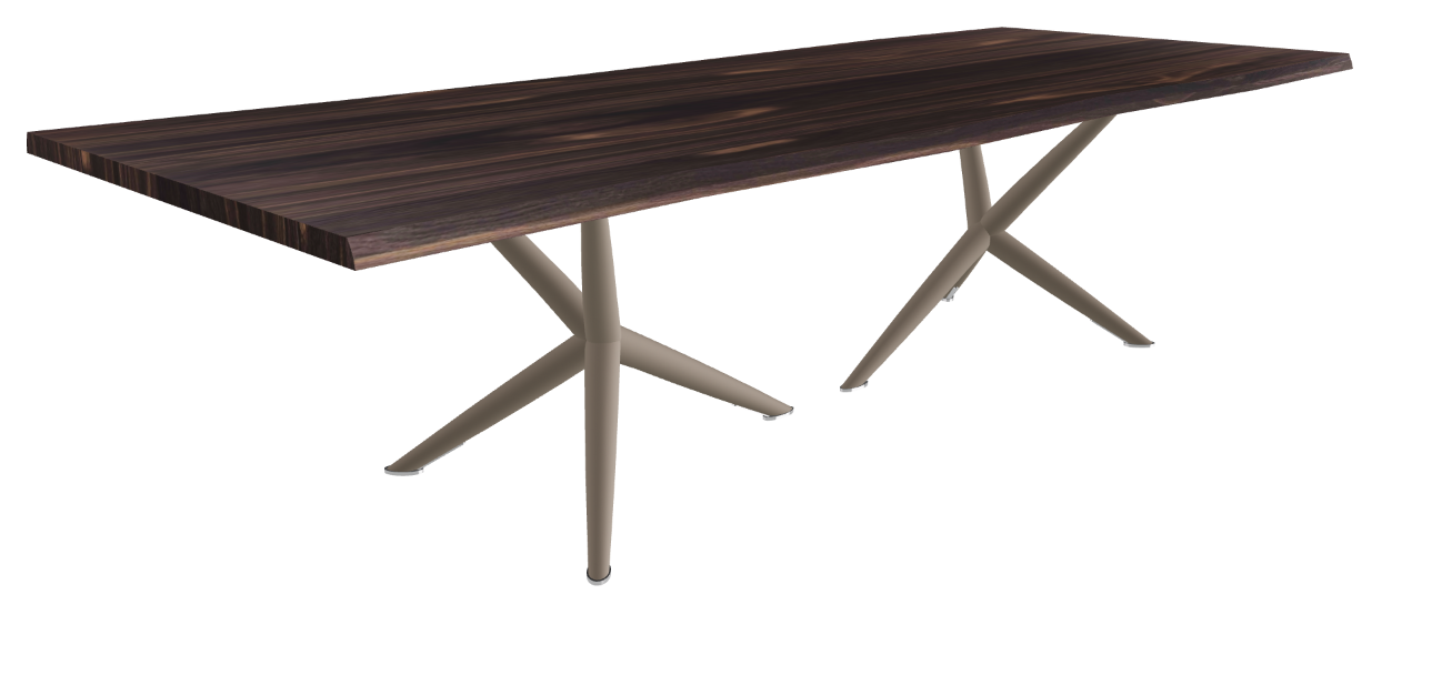 Cattelan Italia Atlantis Wood Live Edged Dining Table