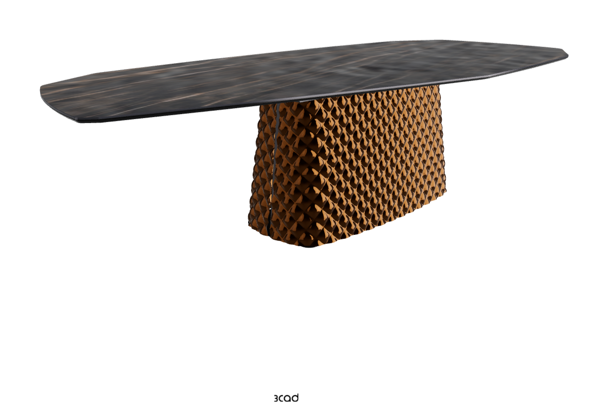 Cattelan Italia Atrium Keramik Polygon & Biscuit Shaped Dining Table