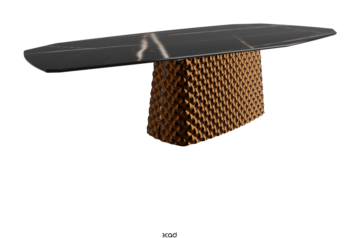 Cattelan Italia Atrium Keramik Polygon & Biscuit Shaped Dining Table
